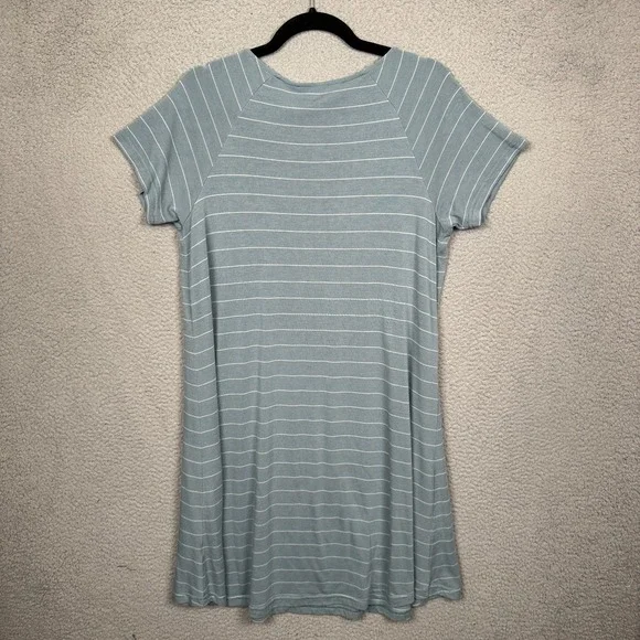 Free Fly Dress Womens XL Gray Stripe Dockside Stretch Active Outdoor Coastal - Picture 4 of 12